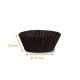 Plissee-Kiste schwarz Nr. 1201F70 (Boden: ø 70mm, Höhe: 20mm), 1000er-Pack